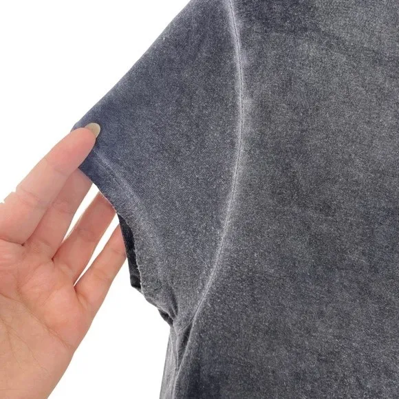 Ten Sixty Sherman‎ Size xs Gray Burnout Ruffle Tee - Image 3