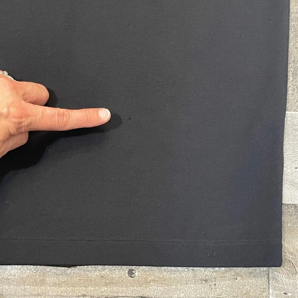 Eileen Fisher Short Pencil Skirt Elastic Waist Pull On Black Women's Size S - Image 8