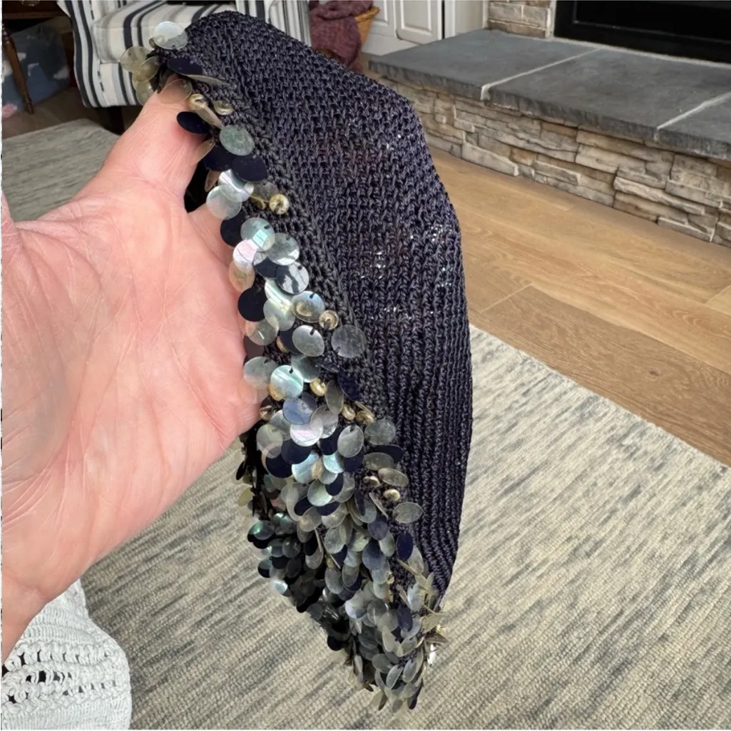 Vintage Black Sequin Hat - Image 7