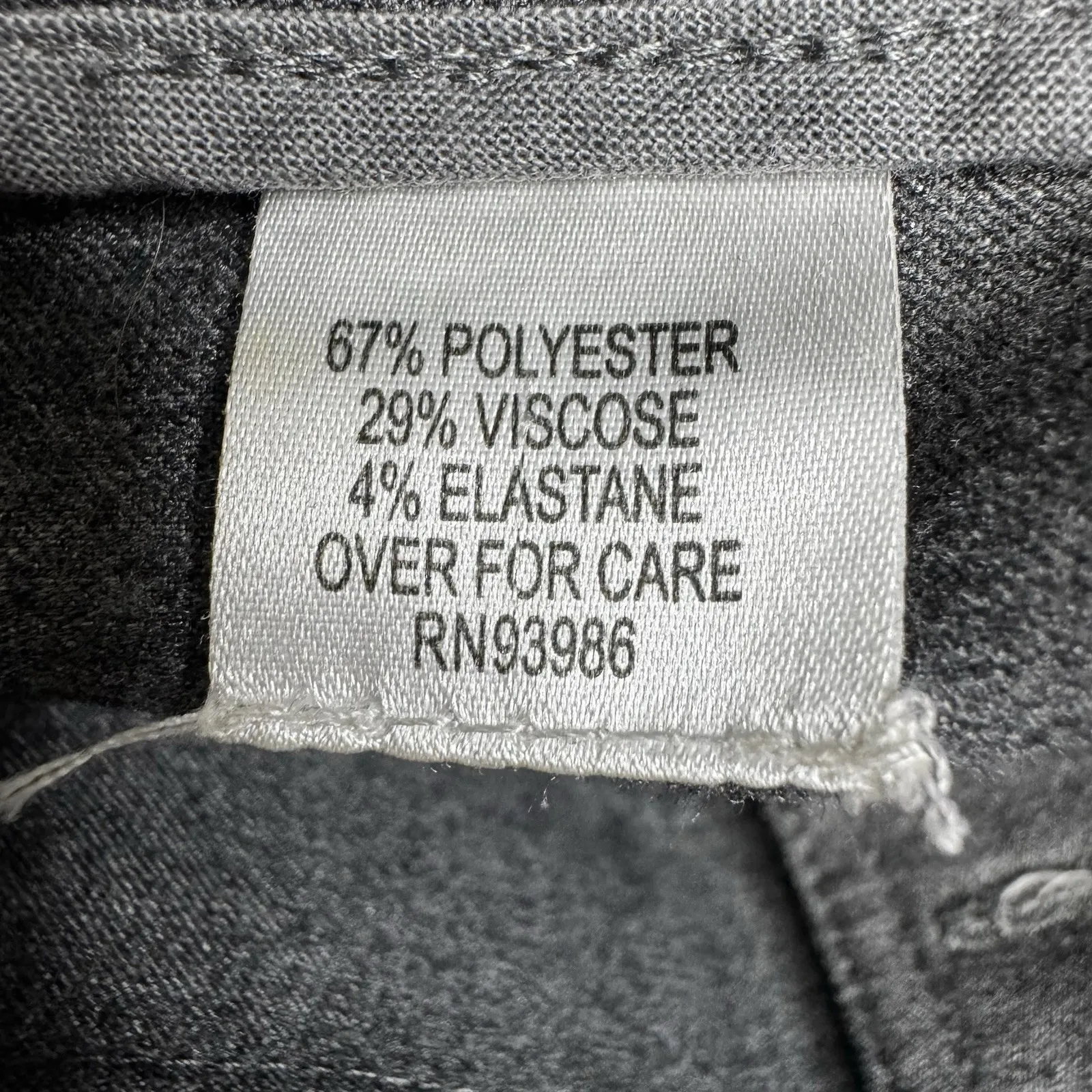 Adrienne Vittadini‎ Pants Womens Sz 8 Heather Gray Dress Wide Leg 32x32 - Image 7