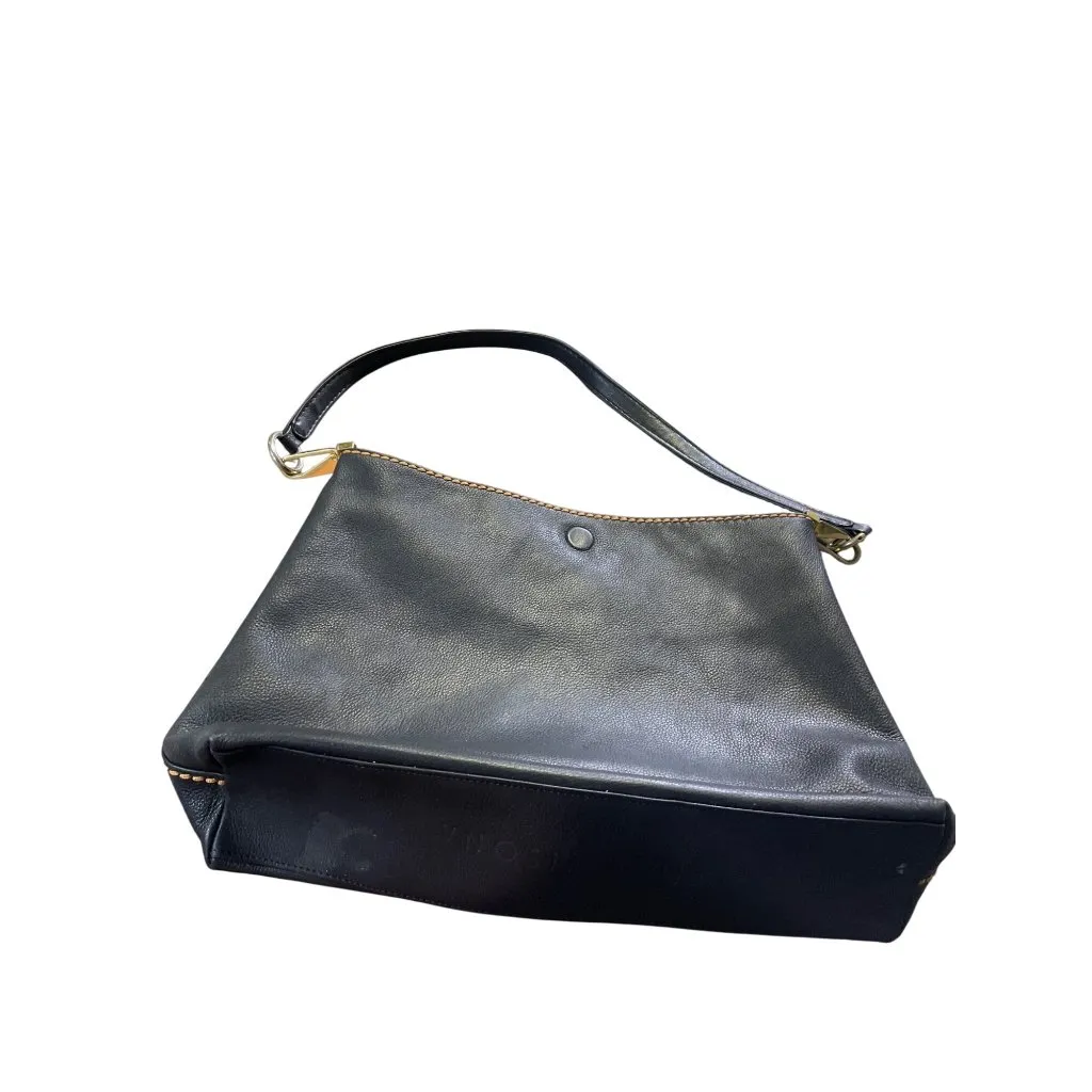 Plinio Visona Womens Brown Reversible Leather Shoulder Handbag SKU 8599 - Image 10