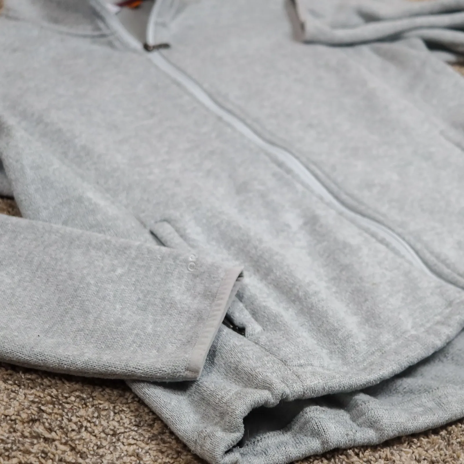 ORVIS Womens Full Zip Fleece Jacket Gray Size XL - Image 3