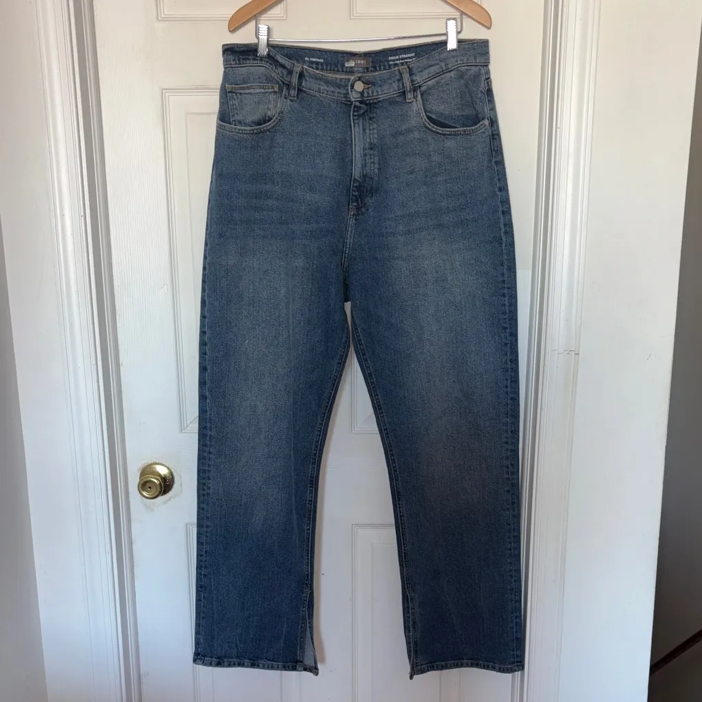 DL1961 Emilie Straight Ultra High Rise Vintage Jeans Blue Size 31 - Image 4