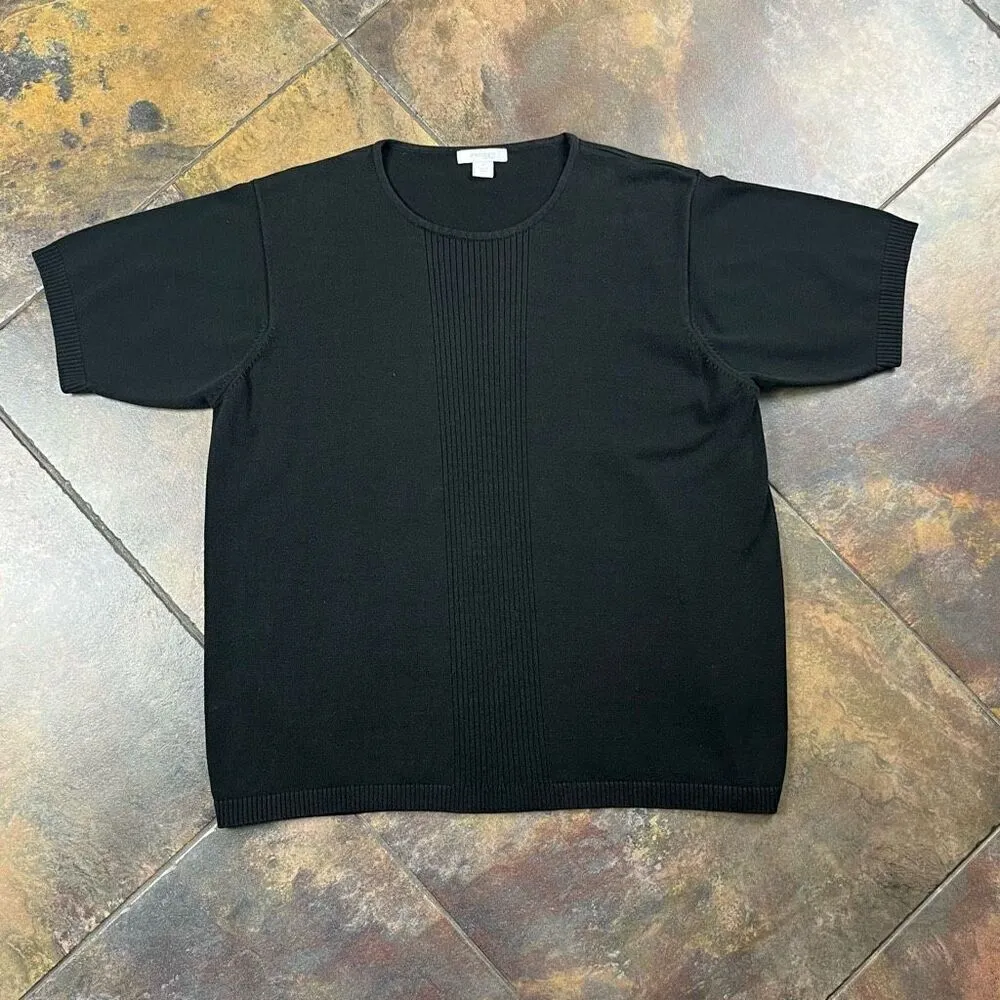 Dress Barn Women’s Black Short Sleeve Sweater 1X - Image 5