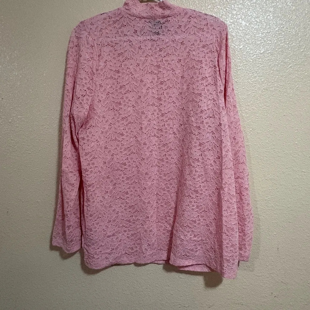 Torrid Blush Lace Blouse - Image 4