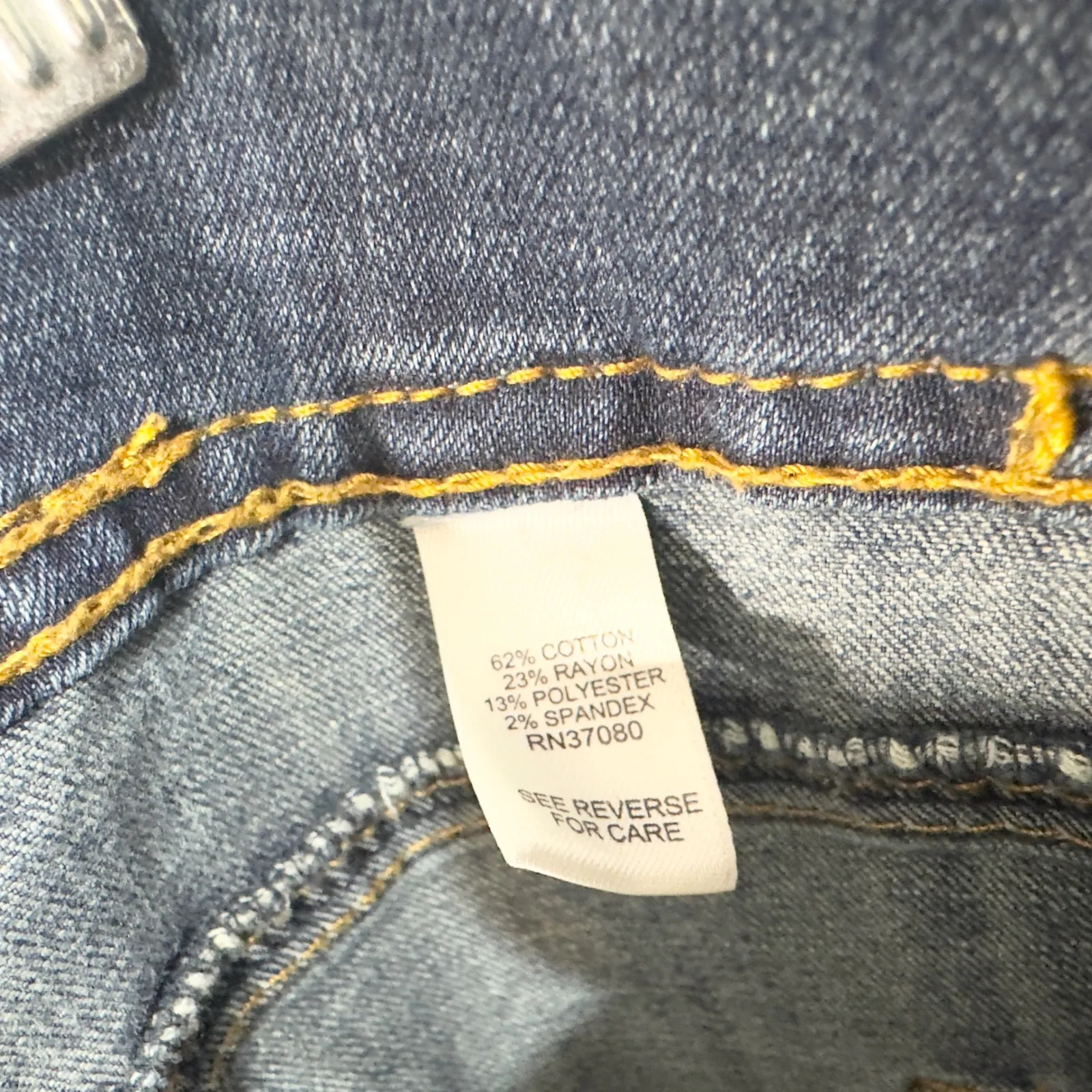 Cato Plus Size‎ 16 Jeans Studded Embellished Blue Skinny Mid Rise 30 Inseam 738 - Image 7