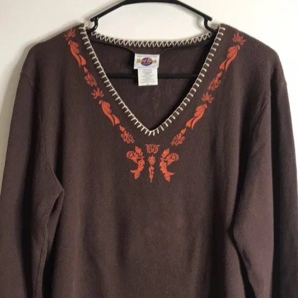 Vtg  hard rock hotel y2k long sleeve top size XL ladies - Image 3