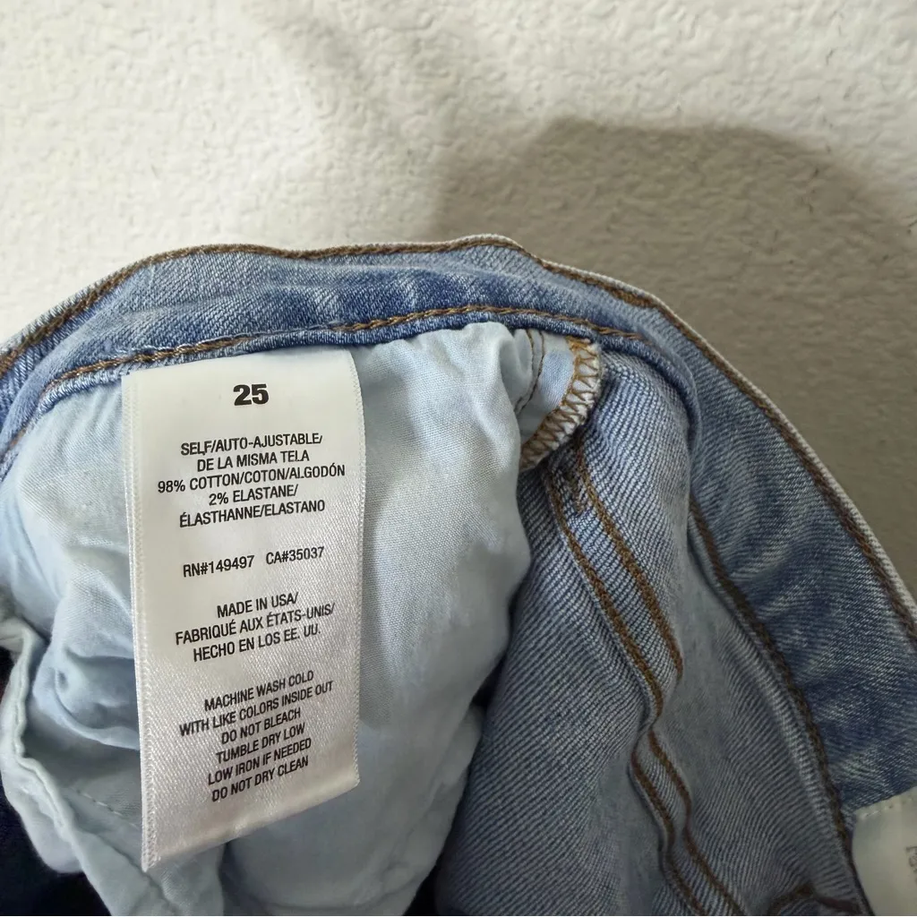 Favorite Daughter The Valentina Super High Rise Cigarette Ankle Jeans Malibu 25 Blue - Image 8