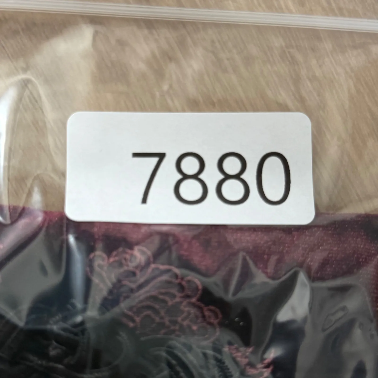 Clio Vintage 90s Velvet Frog Closure Mandarin Collar Floral Jacket Wine Red Med - Image 9