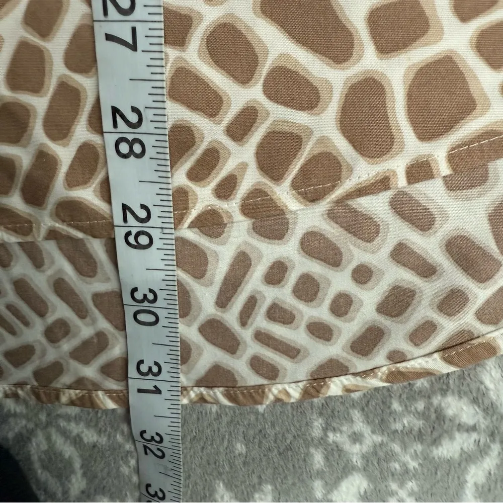 Chico's Effortless Non Iron Giraffe Sina Button Down Shirt Cream Large Chico's 2 - Image 9