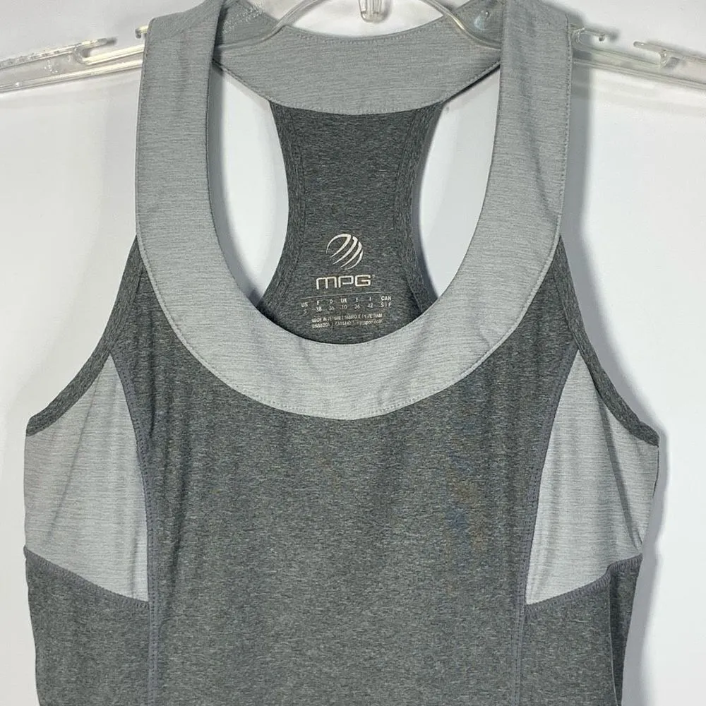 MPG Women's Stretchable Racerback Athletic Top Tanks Gray Size Small Gray - Image 4