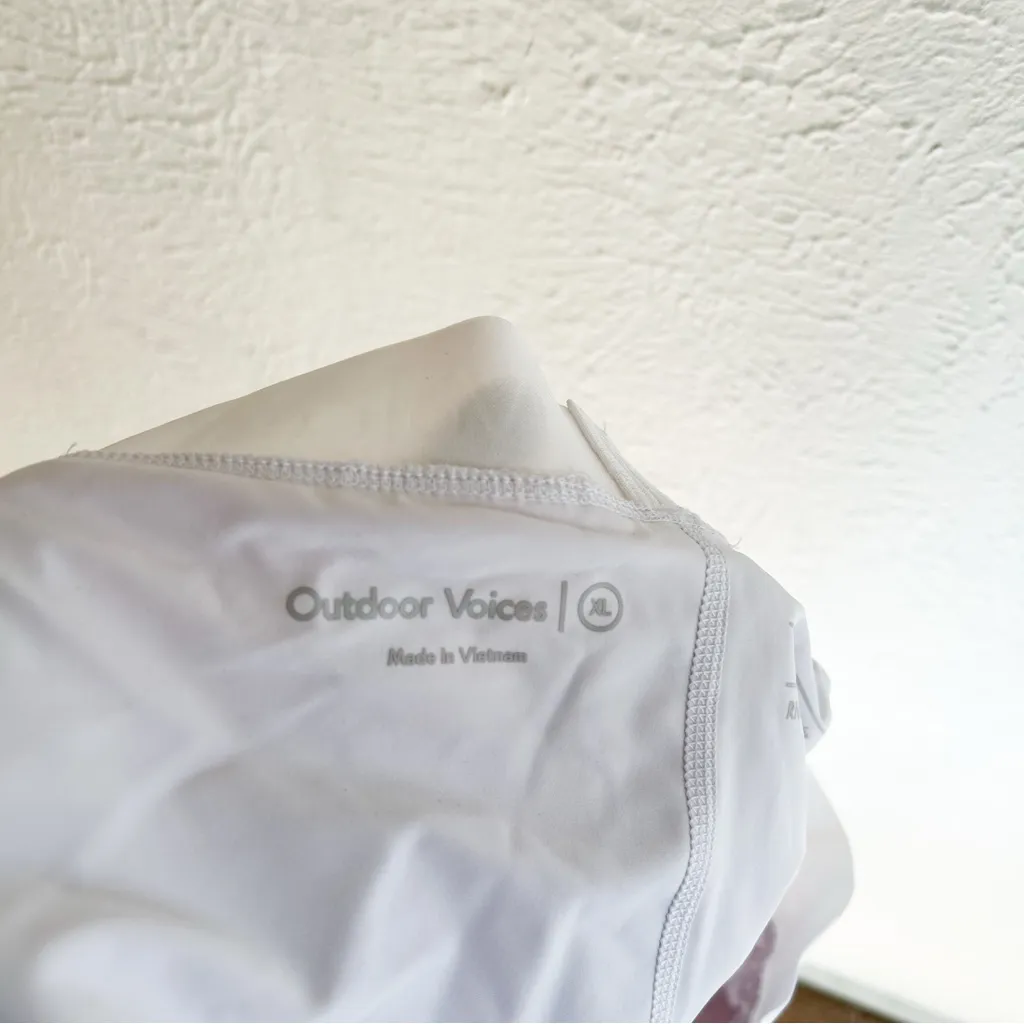 Outdoor Voices Court Exercise Pleated Skort White XL - Image 5