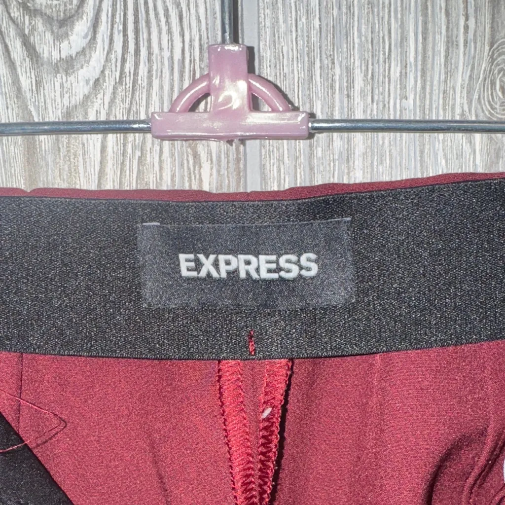Express Women's Burgundy Pants - Image 5