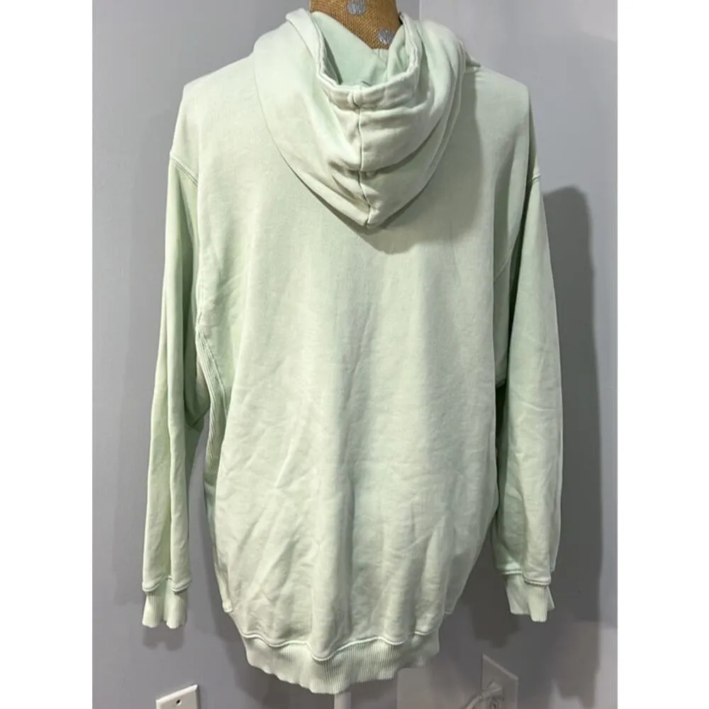 Aerie Light Green Oversized Hoodie Size Medium - Image 2