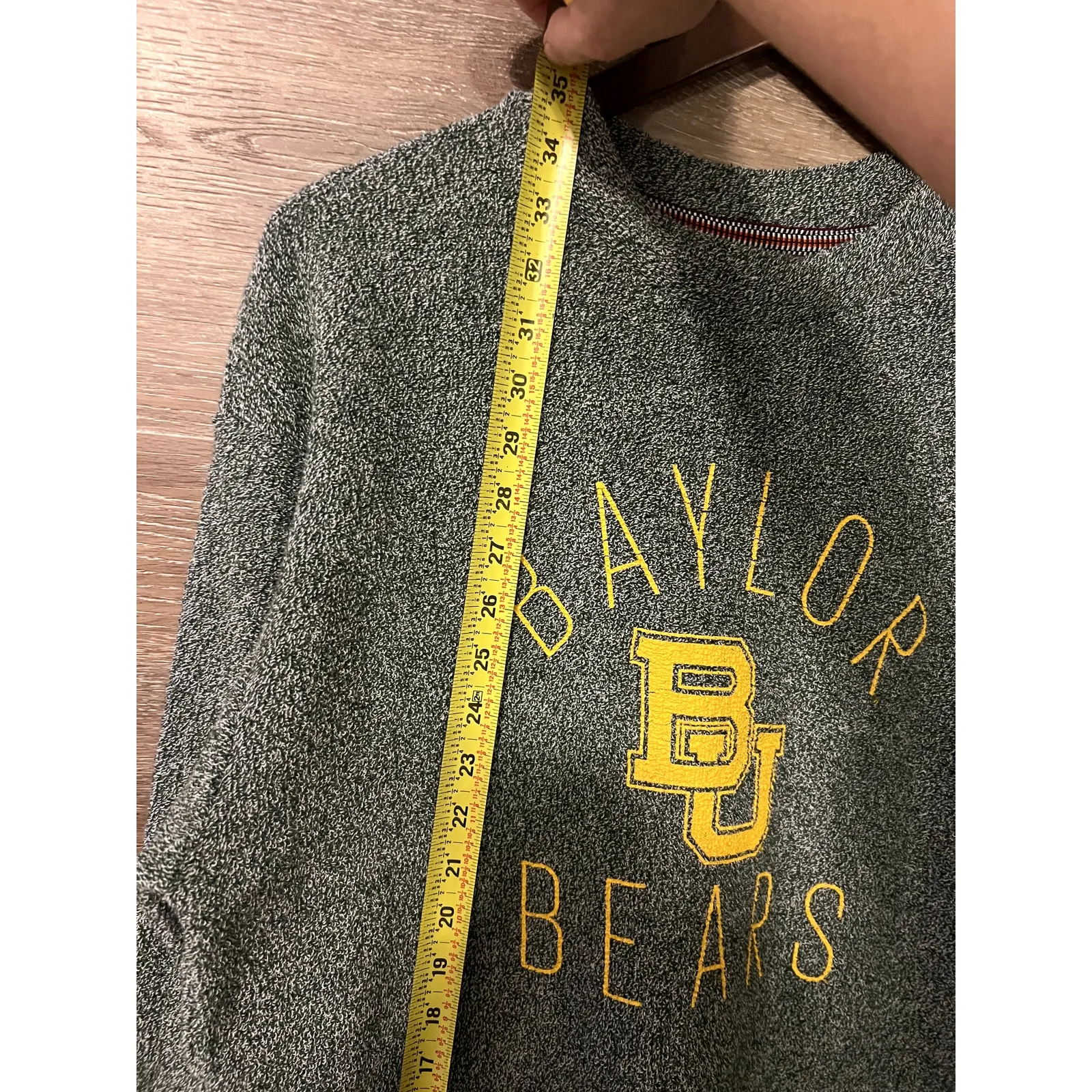 Baylor Bears comfy Terry sweater size XXL green women green long sleeves - Image 5
