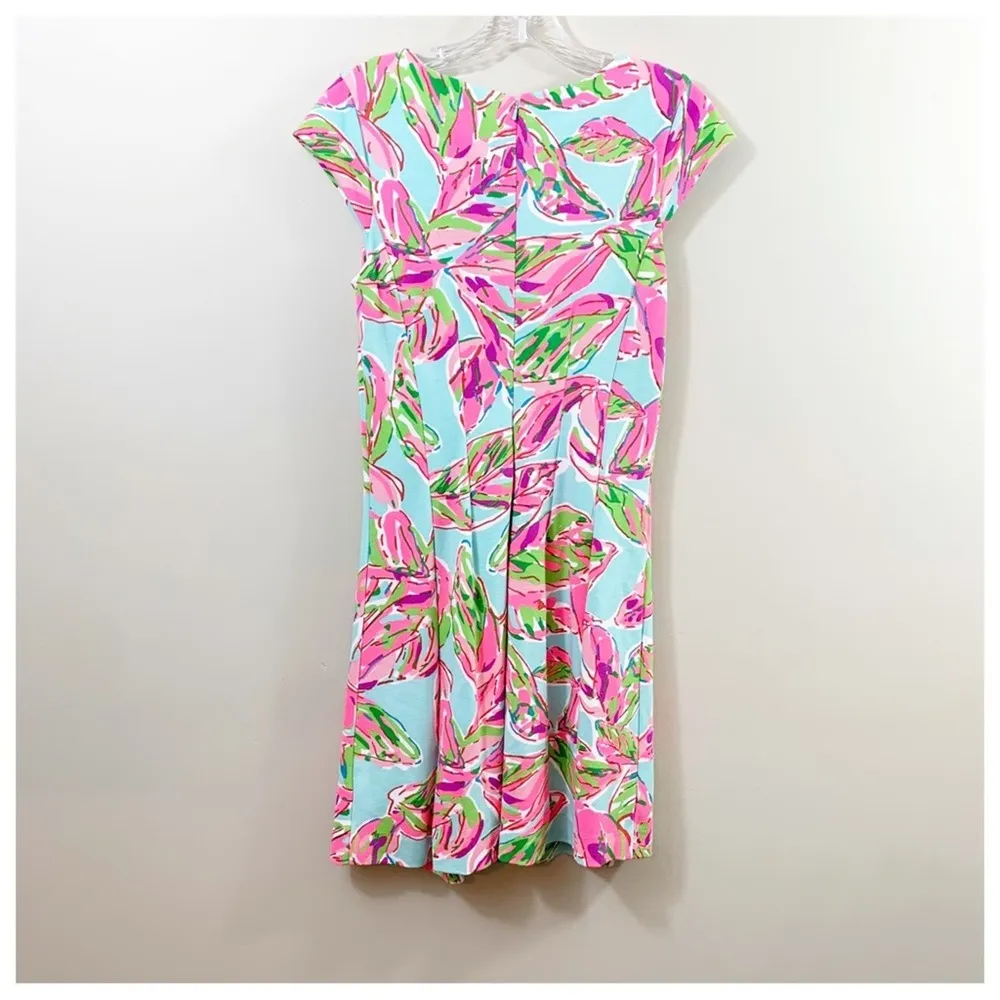 Lilly Pulitzer Briella Multi In The Vias Cocktail Pink/Blue Dress - Image 7
