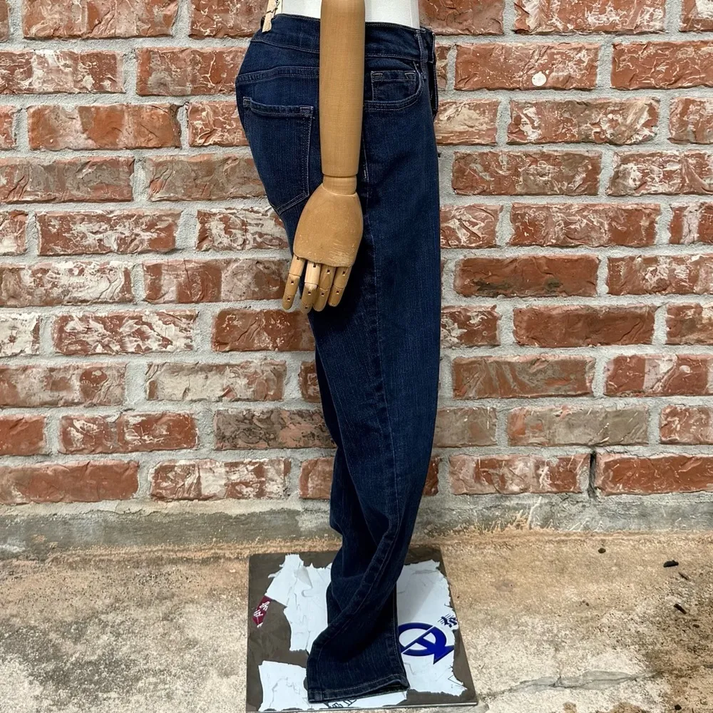 Old Navy Dark Blue Size 2 Petite Flare Mid Rise Jeans - Image 6