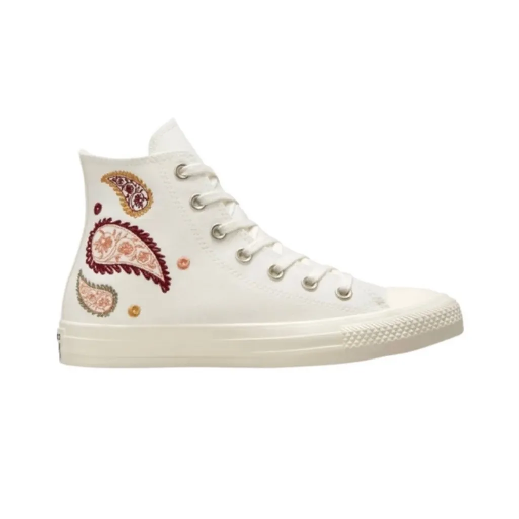 CONVERSE Chuck Taylor All Star High Top Sneakers Paisley Marquis Mills Size 7.5 - Image 2