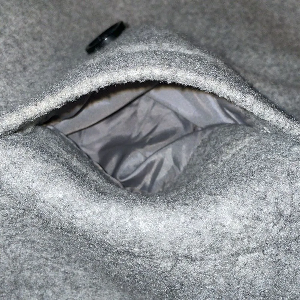 Old Navy Gray Double Breasted Pea Coat Jacket Womens Size Extra Small - Image 11