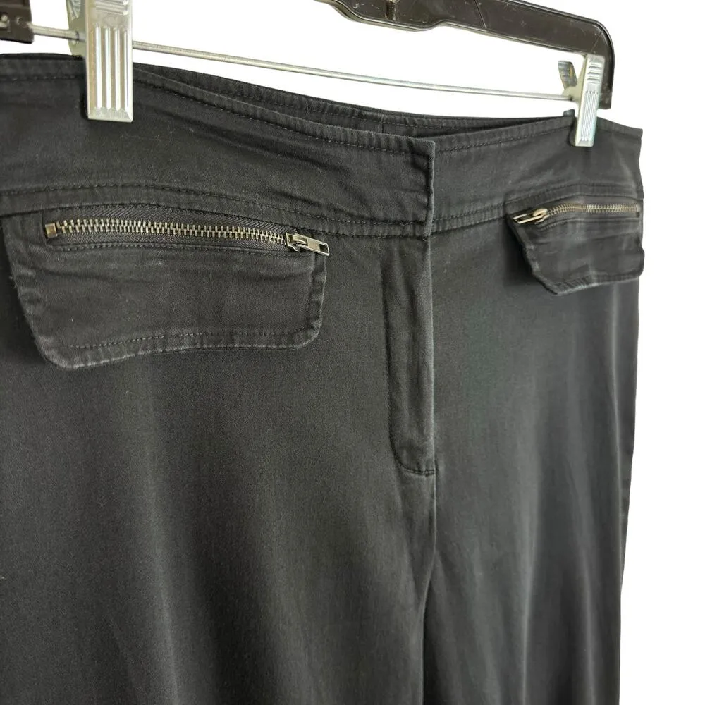 Sandro Sportswear Lightweight Cotton Cropped Capri High Rise Pants Plus Size 14 - Image 3