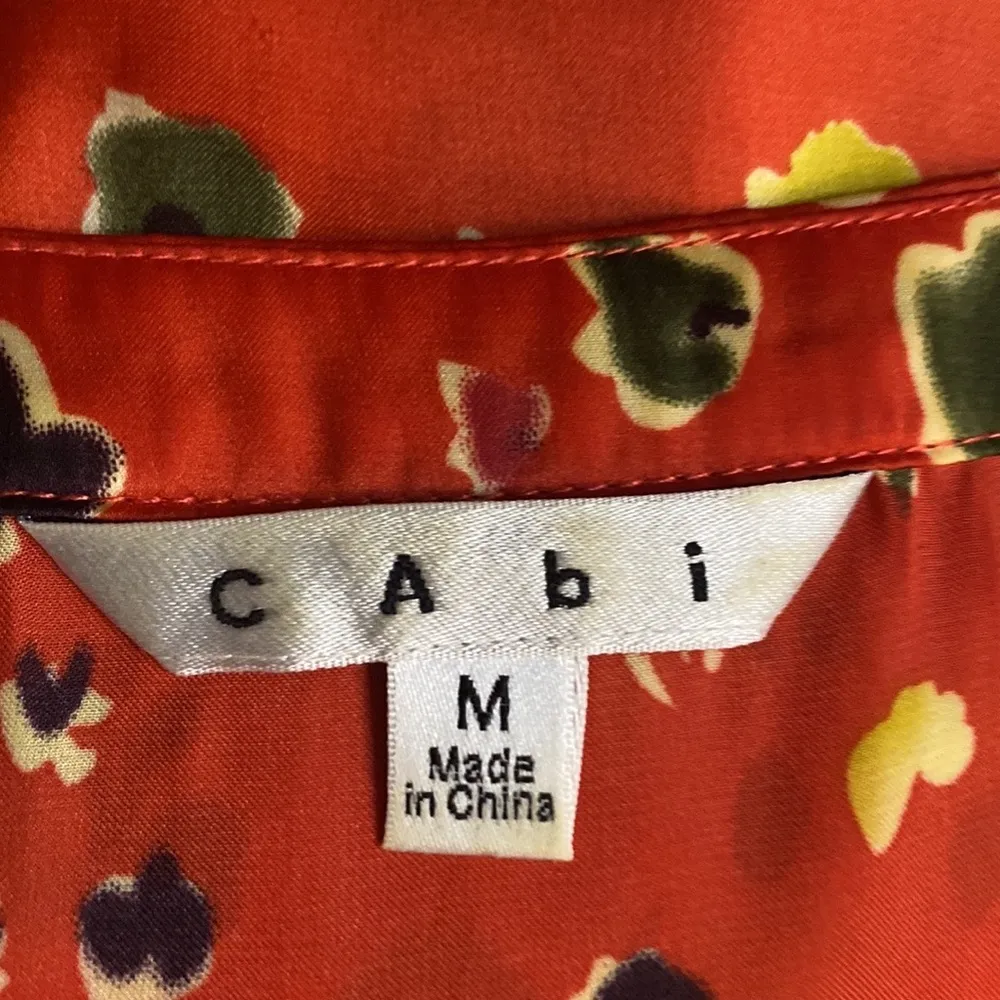 CAbi 
Red Wild Flower Art Teacher Tunic 363 Blouse
Size: US M - Image 7