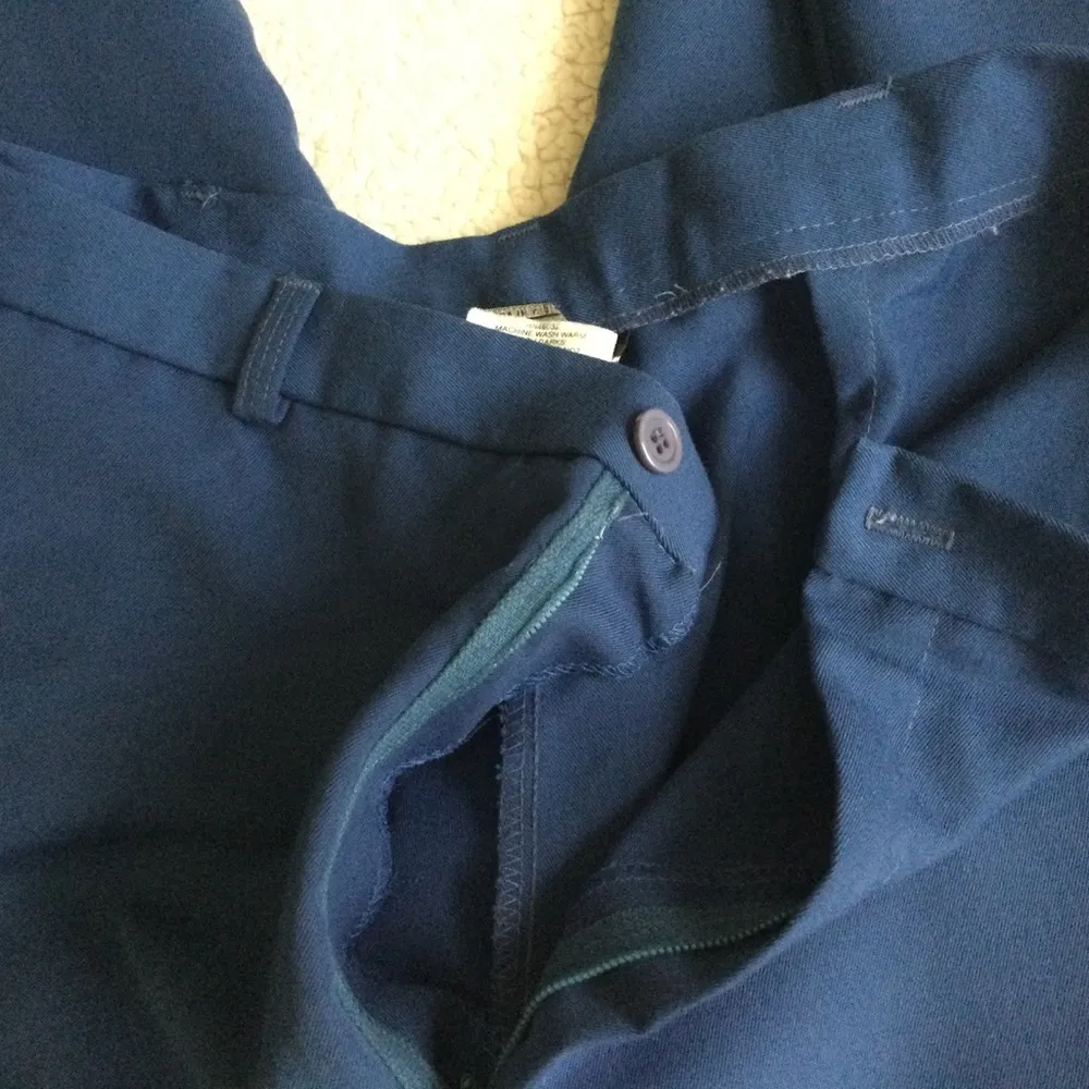 Vintage Southern Lady High Waist Pleated Pants Blue - Image 6