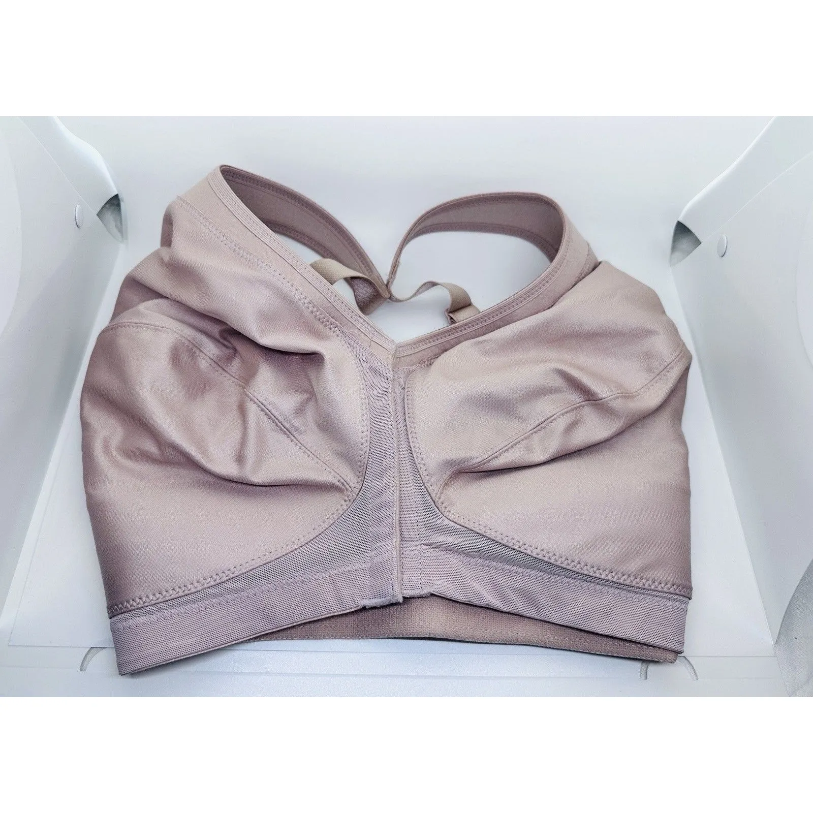 Glamorise NWOT 56B MagicLift Front Close Posture Back Wire Free Full Coverage Brown Size 5X - Image 4