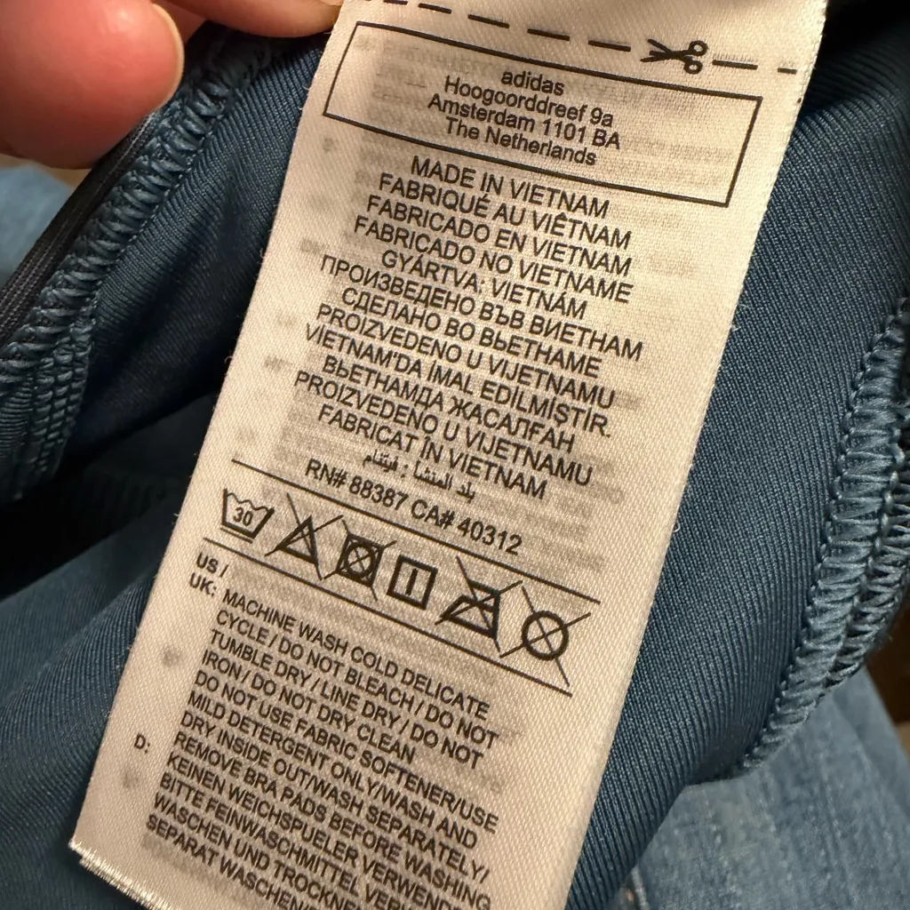 Adidas x Peloton Sports Bra Blue Black size XS - Image 5