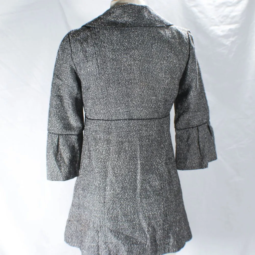 Salt & Pepper Light Jacket w/ Buttons Gilmore Girls Style Size Small - Image 4