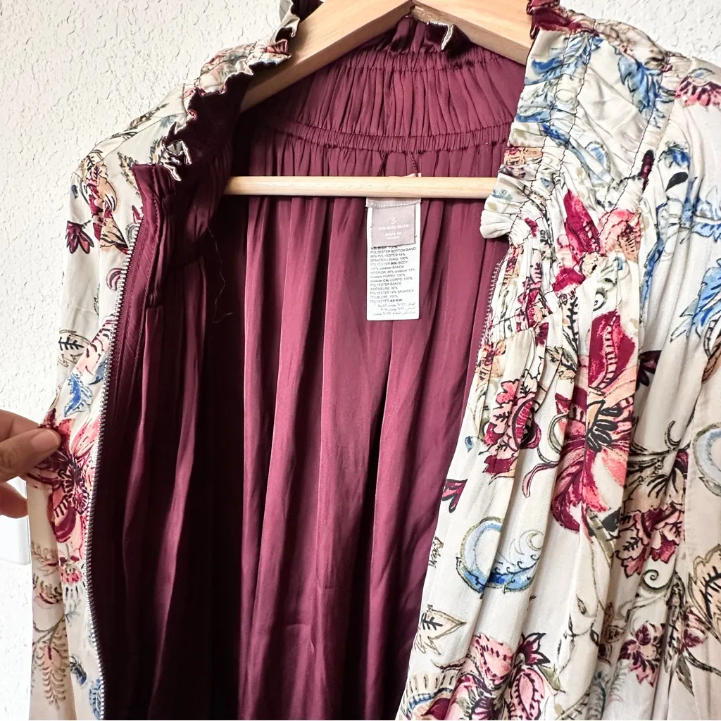 Chico's  zip up floral jacket blouse with pockets size 18 - Image 7