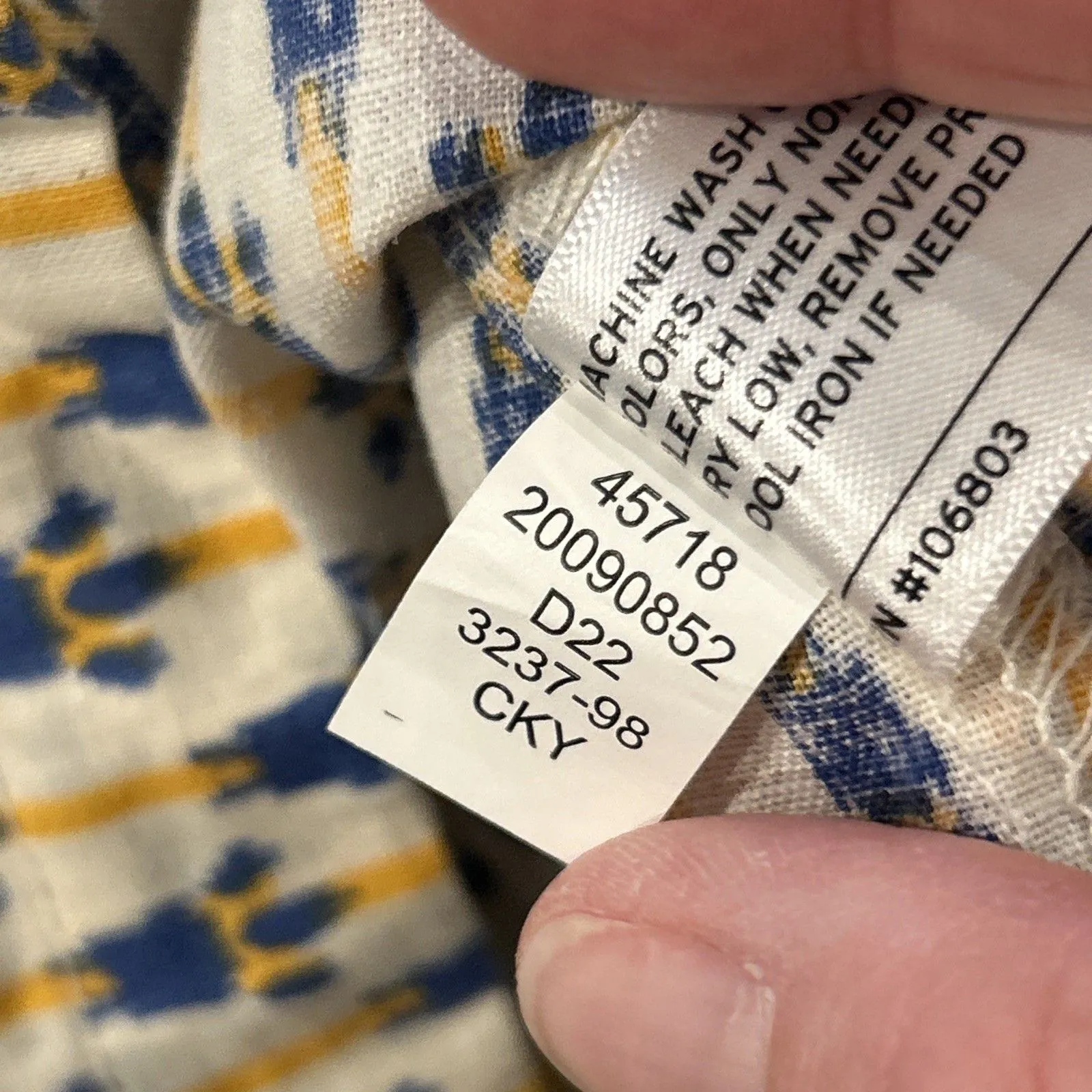 Duluth Trading Tunic Top Womens Medium Artisan Hemp Organic Cotton Shirt Pockets White - Image 4