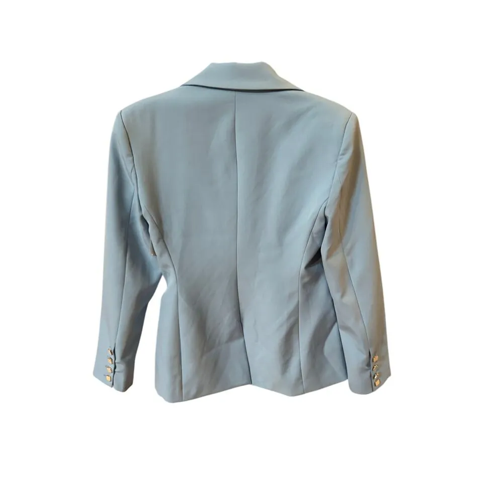 Alexia Admor Jessica Peak Lapel Blazer - Blue - Size 8 - Image 5