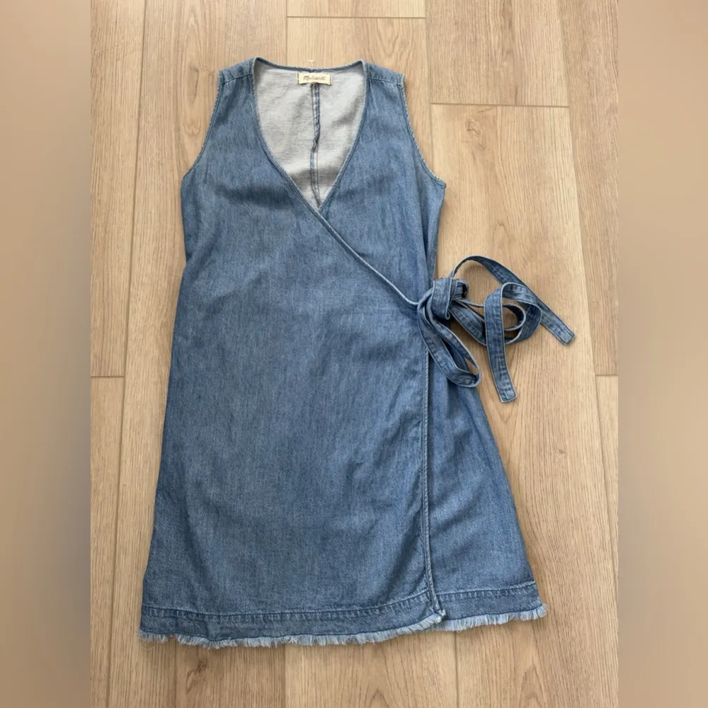 Madewell  Denim Wrap Dress - Image 9