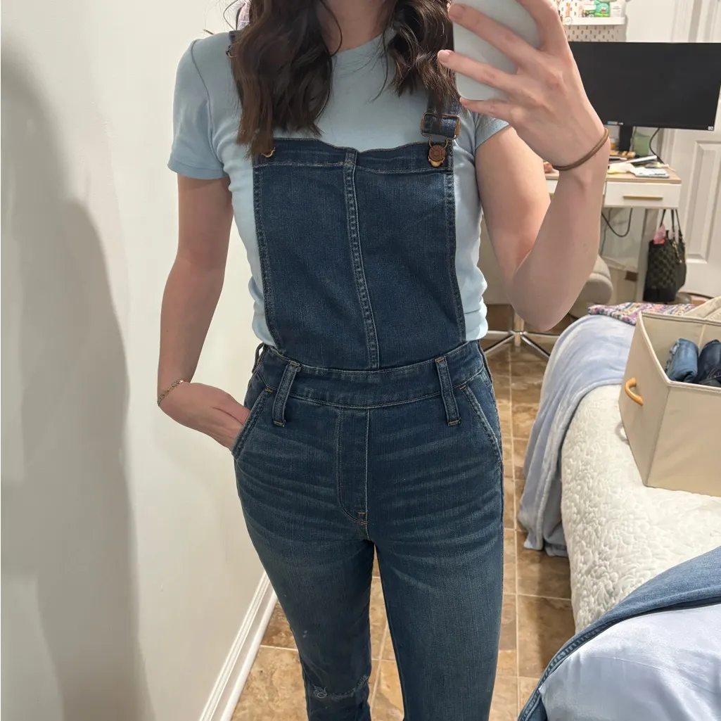 Madewell High-waisted Straight Leg Overalls XXS - Image 6