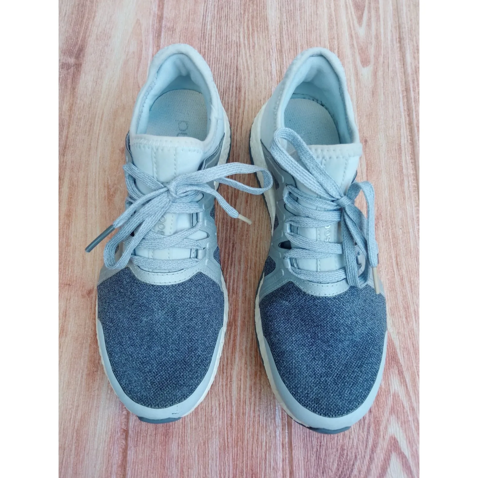 Adidas Pureboost Xpose Athletic Running Shoes Gray Fabric Lace Up Women’s Sz 7 - Image 6