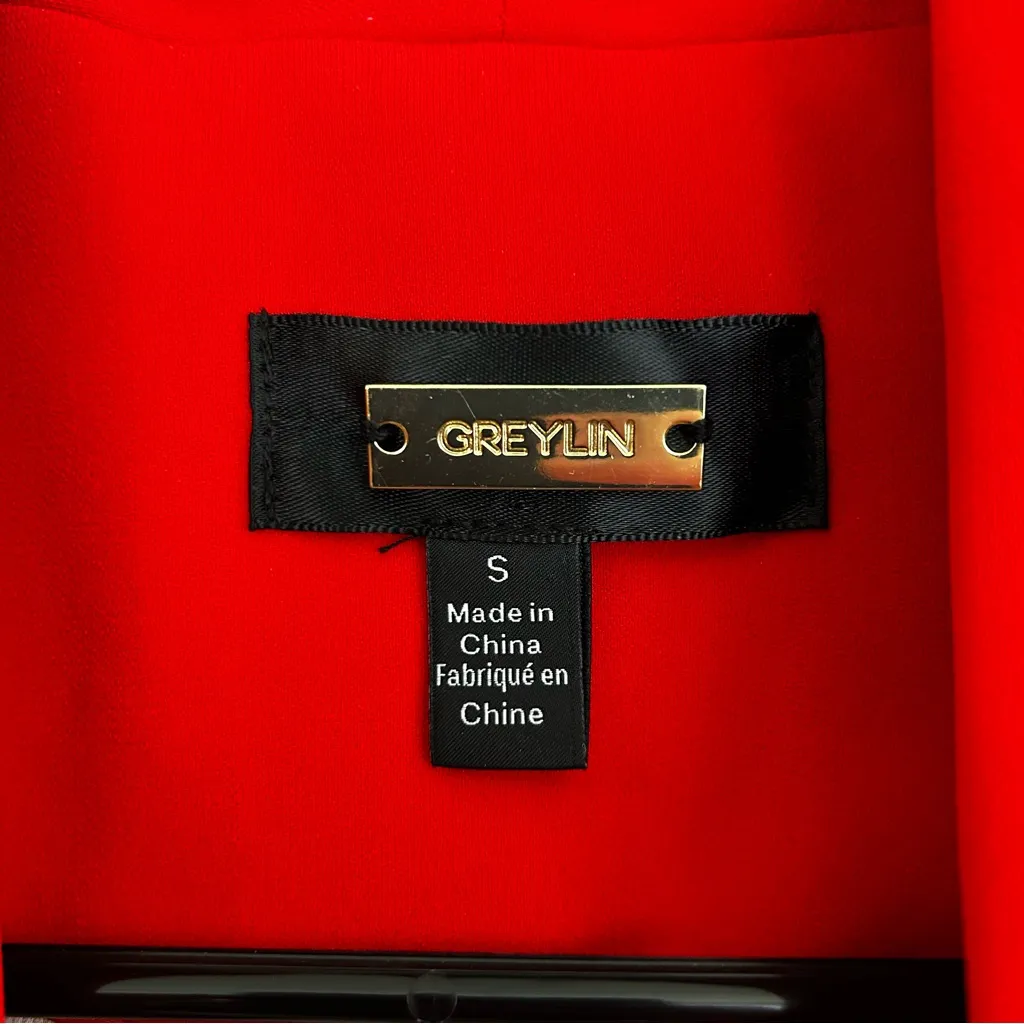 Greylin Red Blazer w/ Bell Sleeves from Anthropologie Size Small - Image 6