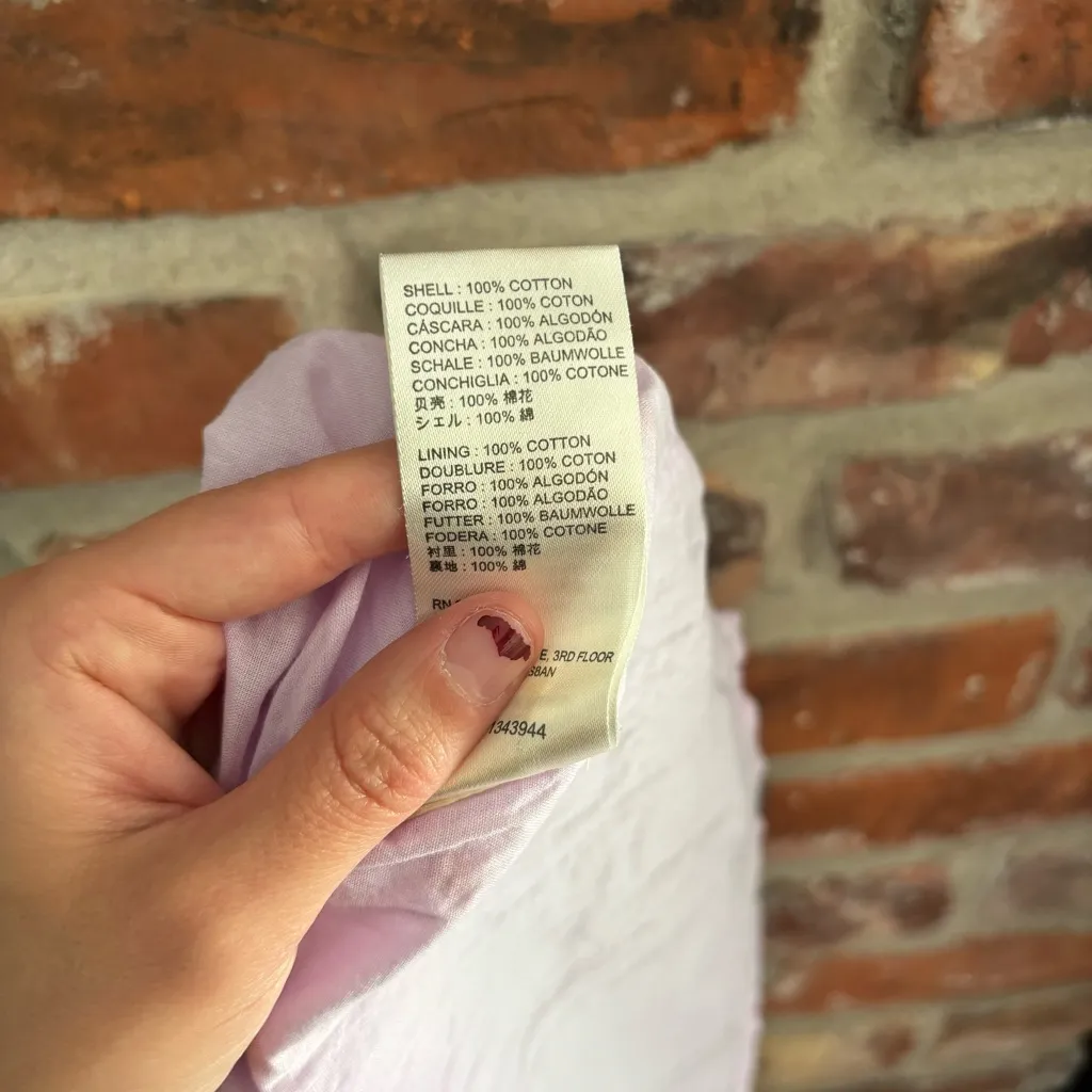 Urban Outfitters Purple Cotton Gingham Frock Mini Dress, XS - Image 8