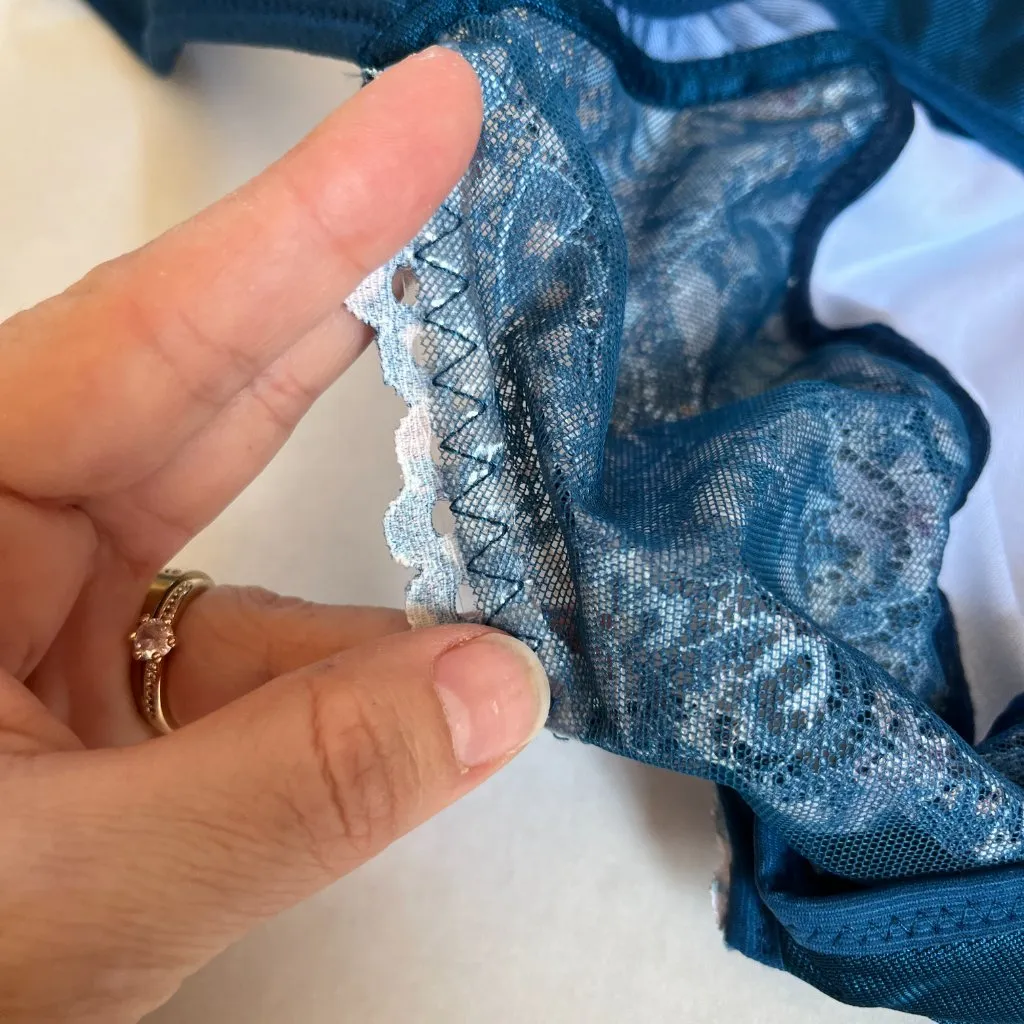 Glamorise Plus 46 D WonderWire Front Closure Underwire Bra 1245 Dark Denim Blue Size undefined - Image 12