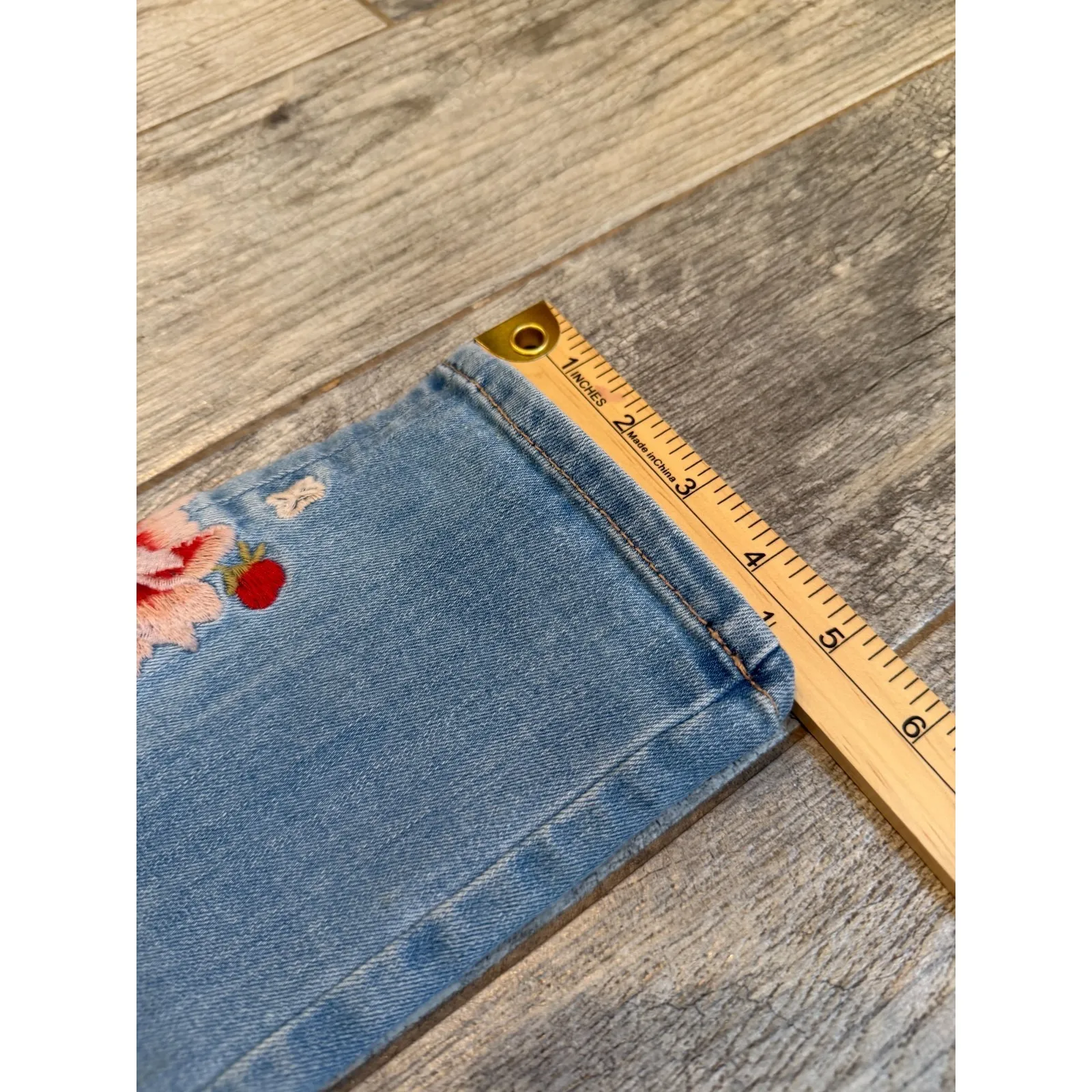 Sundance Primrose Denim Jeans size 27 Mid Rise Skinny Ankle Jean Distressed Boho - Image 11