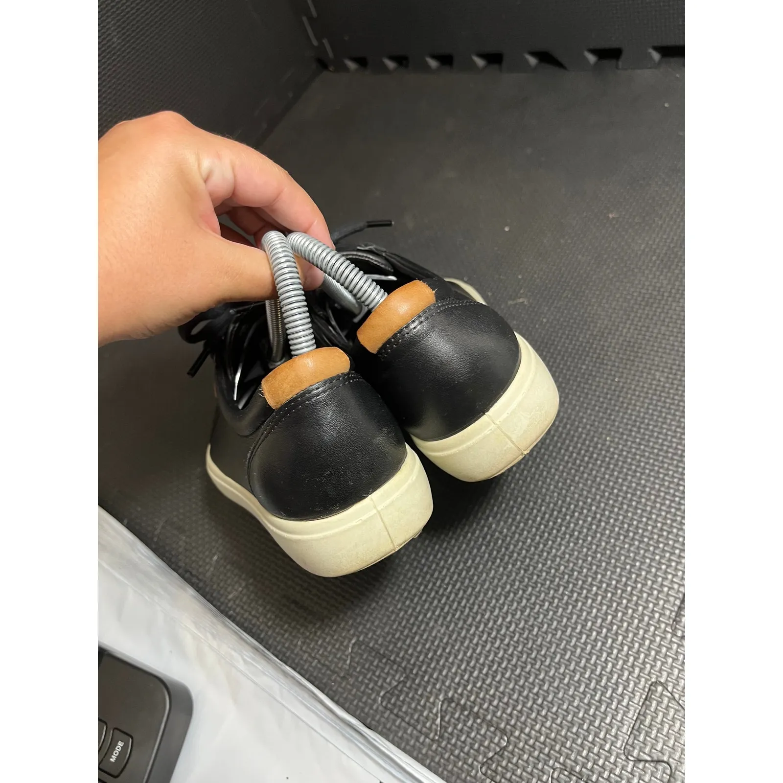 Ecco soft 7 sneaker women's EU‎ 37 US 6 Extra Wide black leather casual shoes - Image 6