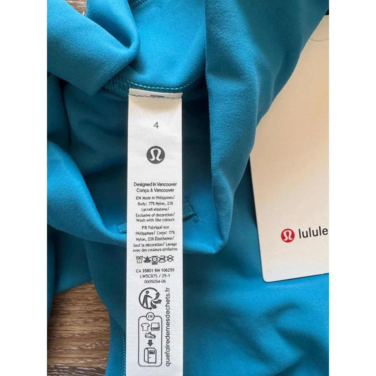Lululemon  Wunder Train High Rise 25” Hawaiian Blue Size 4 NWT - Image 6