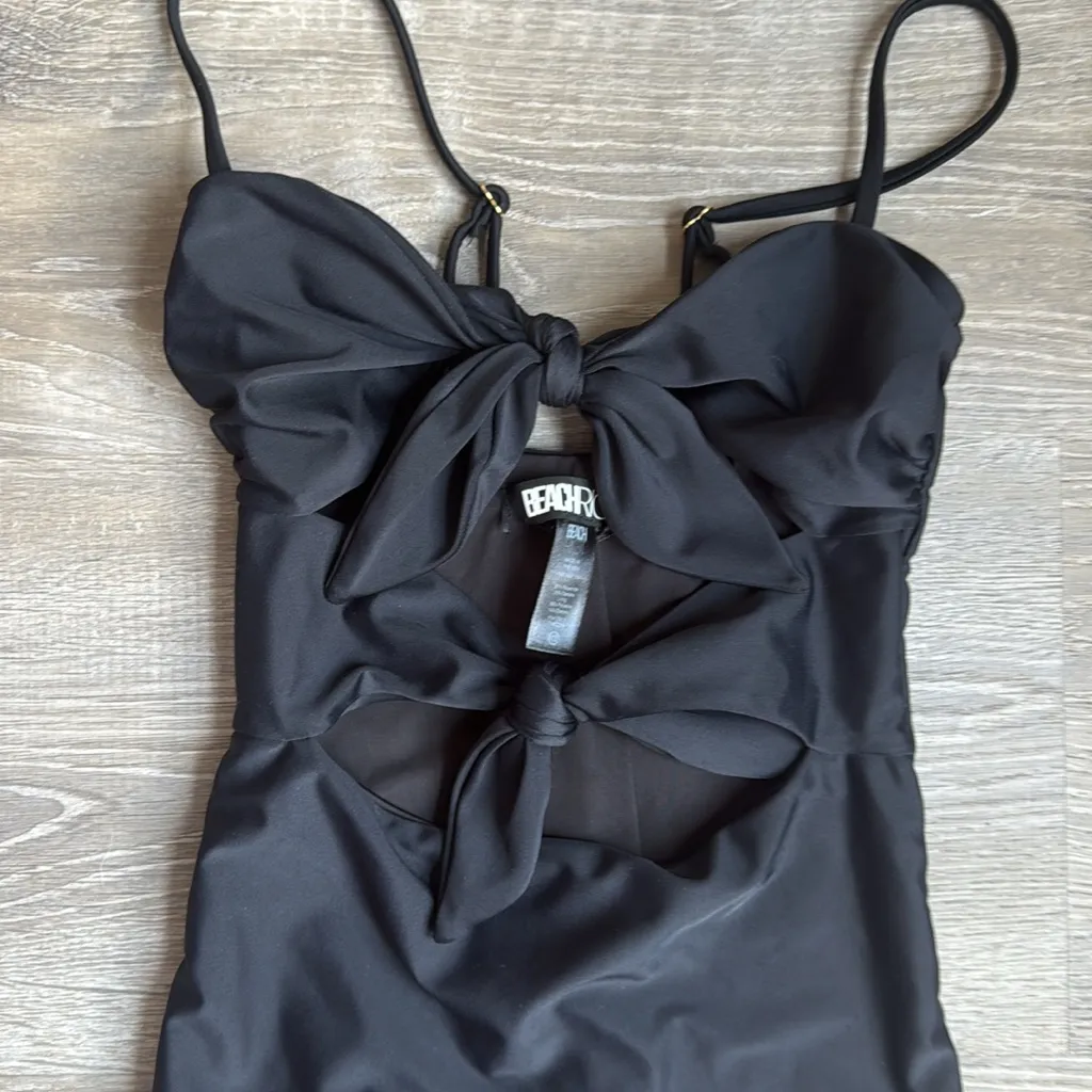 NEW Beach Riot Mia Black Double Knot One Piece Swimsuit XS - Image 6