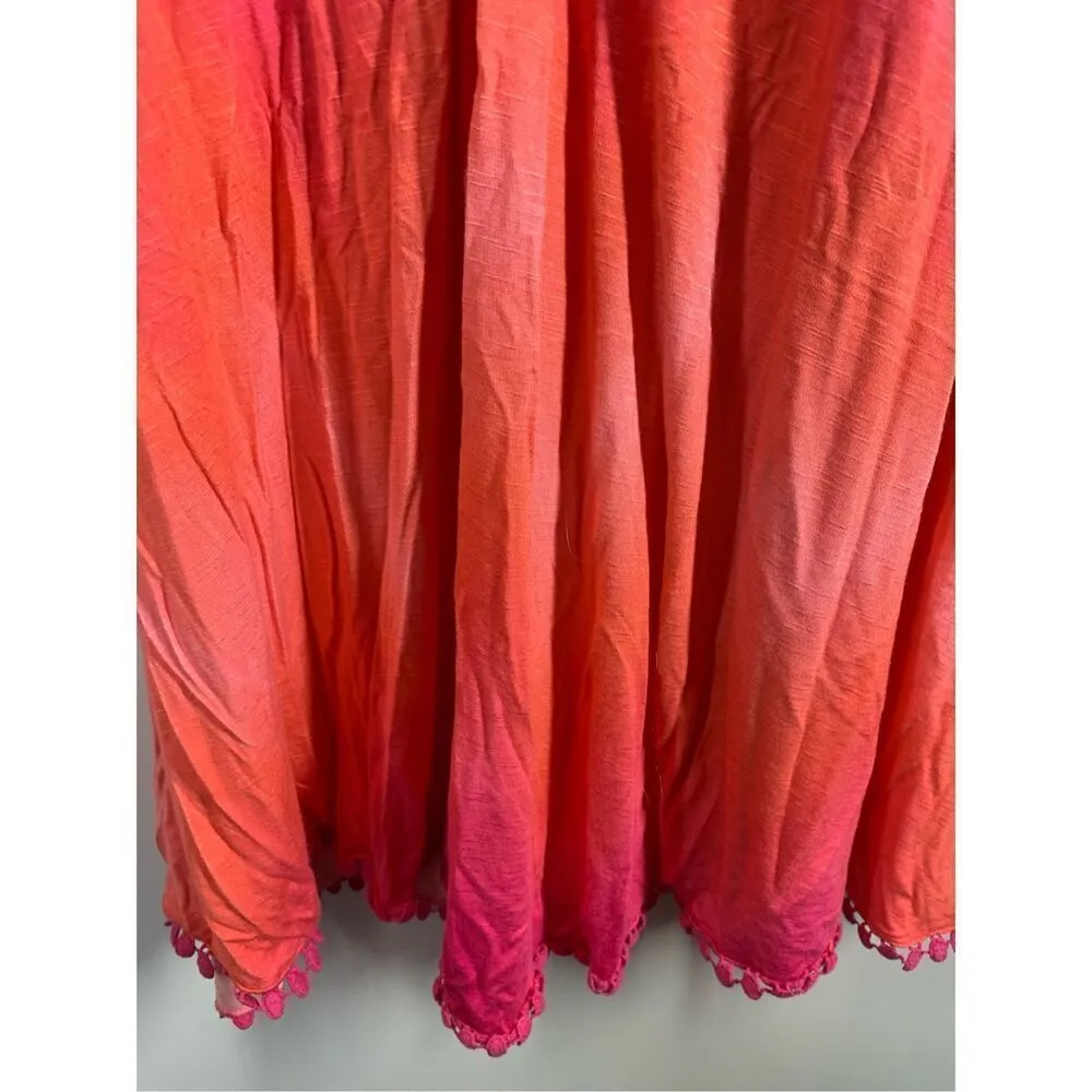 In Bloom By Jonquil Women's Sleeveless Tie Dye Nightgown Pink Orange Size XL - Image 3