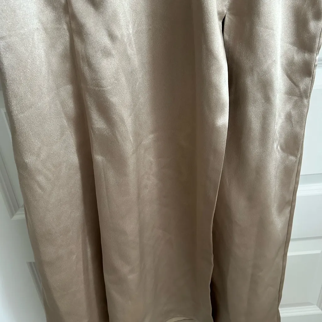 Birdy Grey Gloria Satin Dress Champagne Size XXL - Image 7