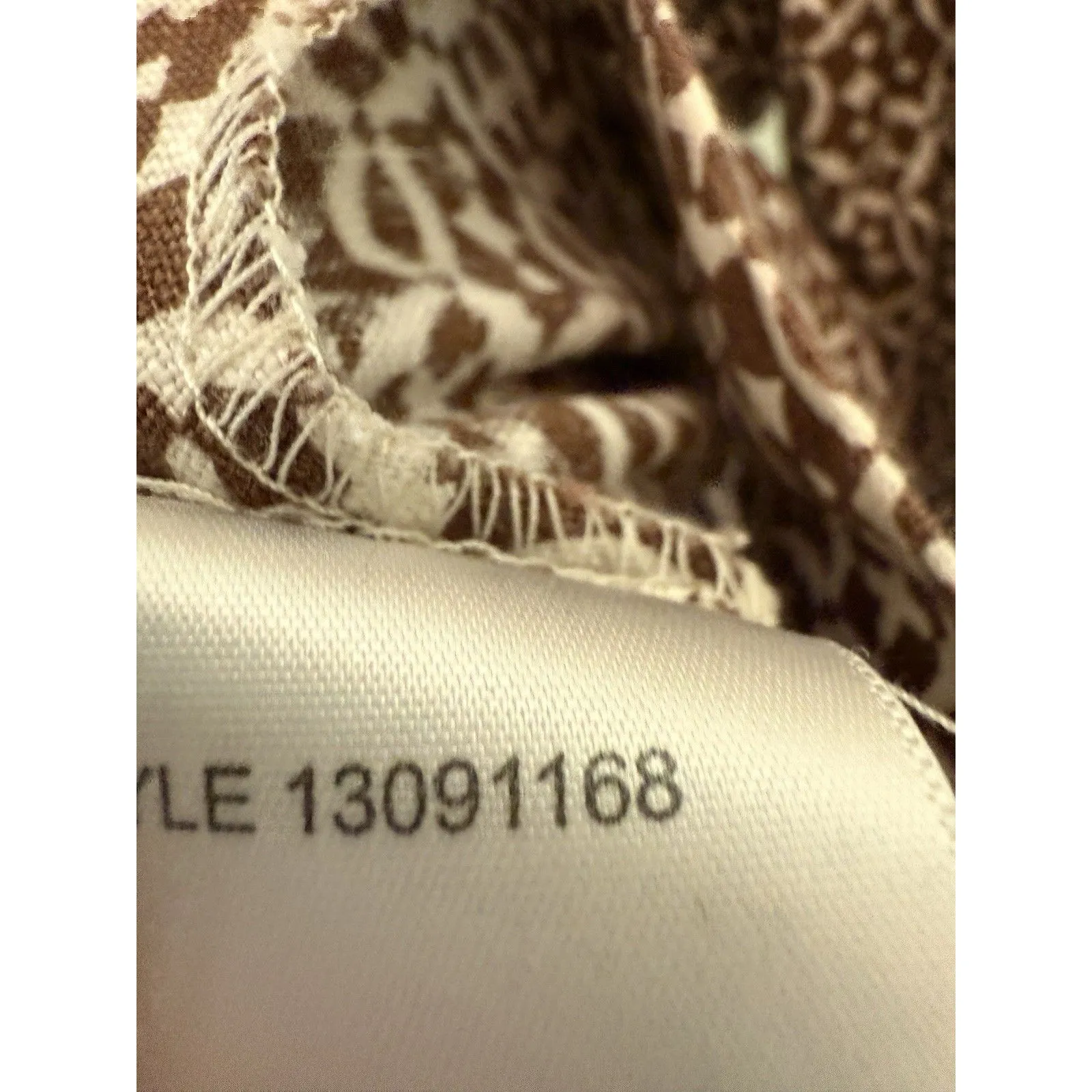 Tory Burch Embroidered Linen Faux Mirror Work  V Neck Tunic  Small Tunic - Image 9