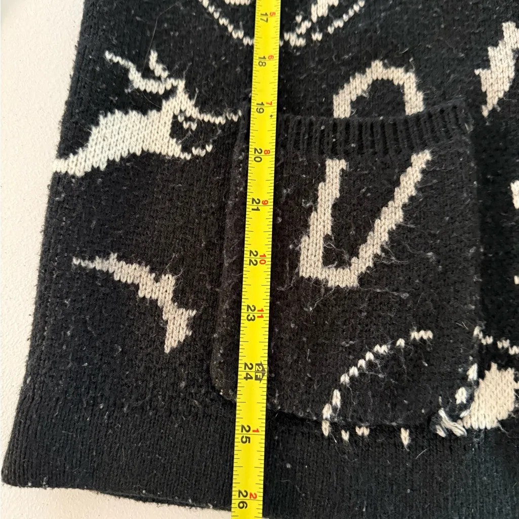 Nightmare before Christmas Back Lacing Cardigan Sweater Jack Skellington S/M - Image 7