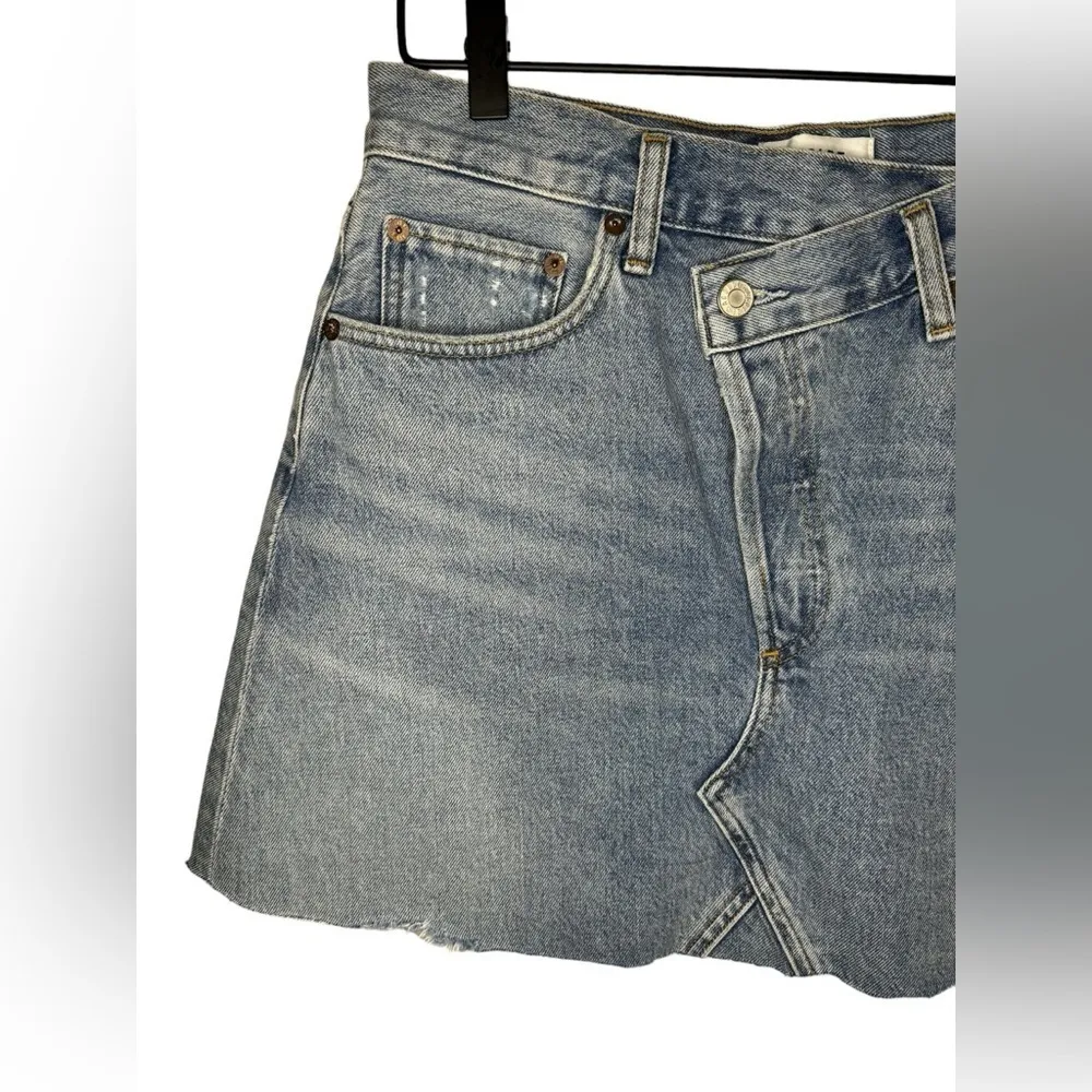 AGOLDE Criss Cross Skirt Size 28 Light Wash - Image 2