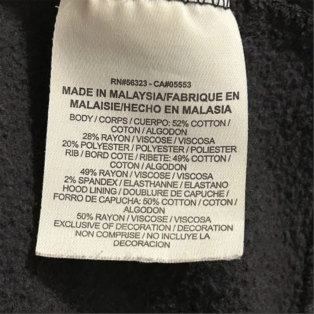 Nike Women's Funnel Neck Hoodie Black XL "Just Do It" Slogan Casual - Image 10