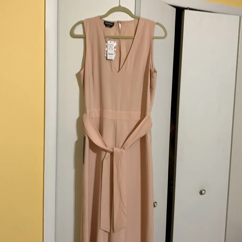 Bebe  tie-waist slit back jumpsuit - Image 6