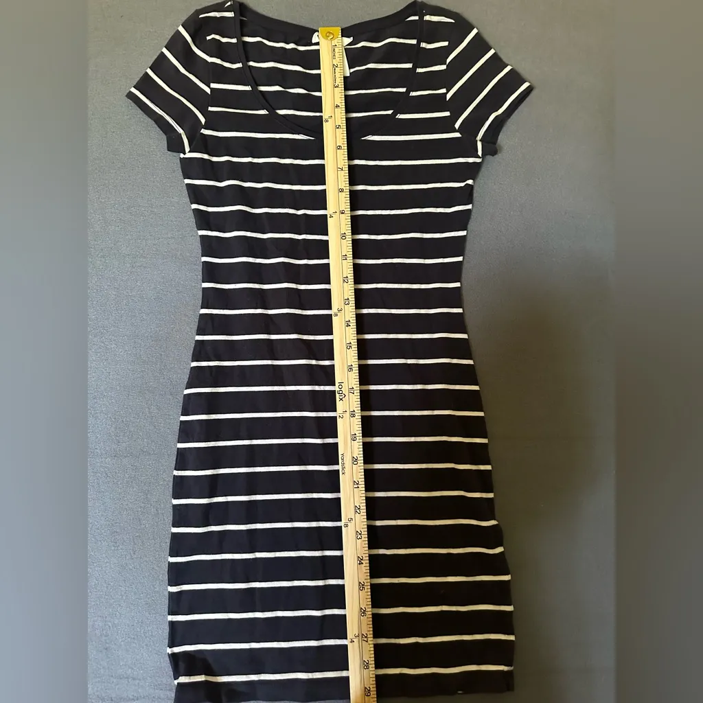 H&M Body Con Striped Dress - Image 5